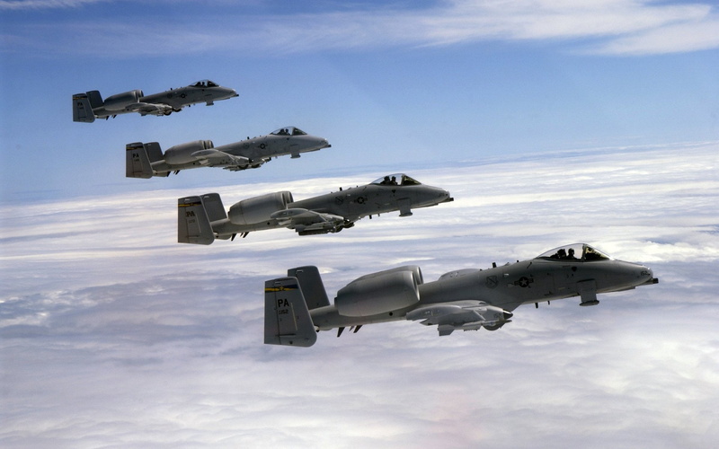 Jet Fighters, Fairchild Republic A-10 Thunderbolt II, Warthog, 1080P