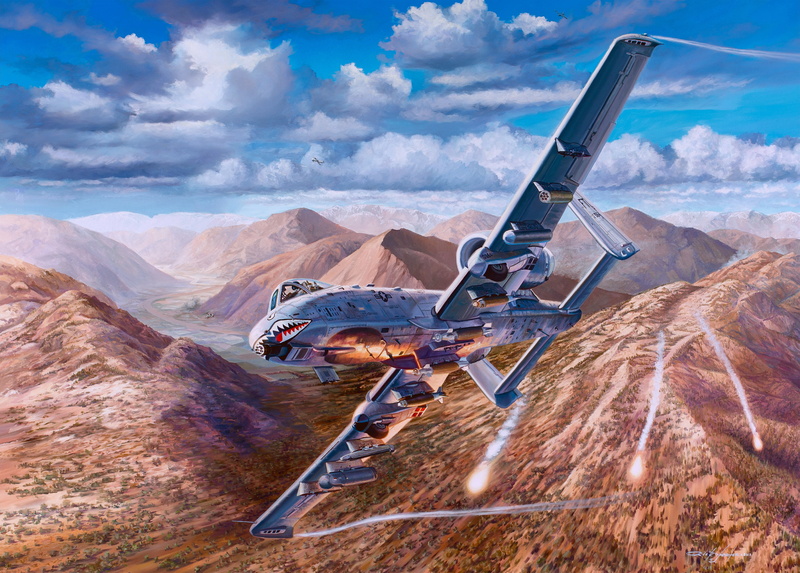 Jet Fighter, Jet Fighters, Artistic, Aircraft, Warplane, 4K, Fairchild Republic A-10 Thunderbolt II