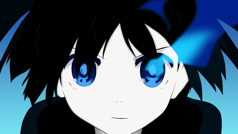 Black Rock Shooter, blue eyes, face, anime, Strength (Black Rock Shooter), anime girls, 1080P