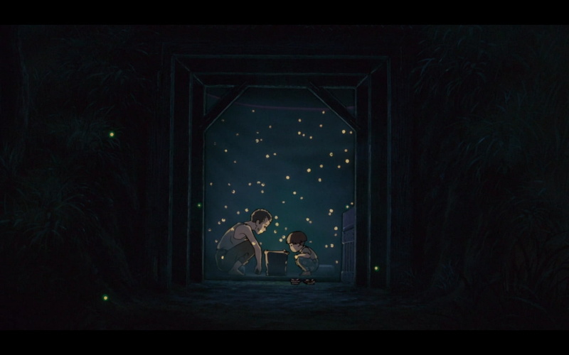 men, child, casual clothing, positive emotion, emotion, females, standing, togetherness, celebration, night, indoors, adult, two people, Grave of the Fireflies