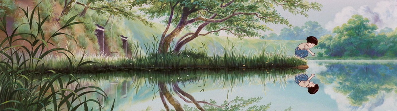 reflection, tranquility, men, one person, nature, water, side view, day, outdoors, growth, lifestyles, Movie, adult, panoramic, tranquil scene, lake, plant