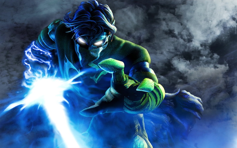 blue, video games, sculpture, green color, creativity, day, people, close-up, 720P, technology, Raziel, character, representation, art and craft