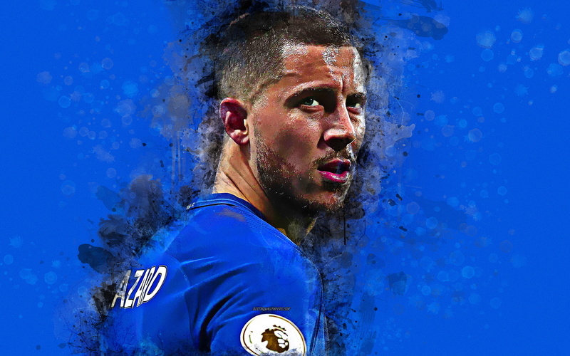 Belgian, Soccer, Chelsea F.C., Eden Hazard, 4K