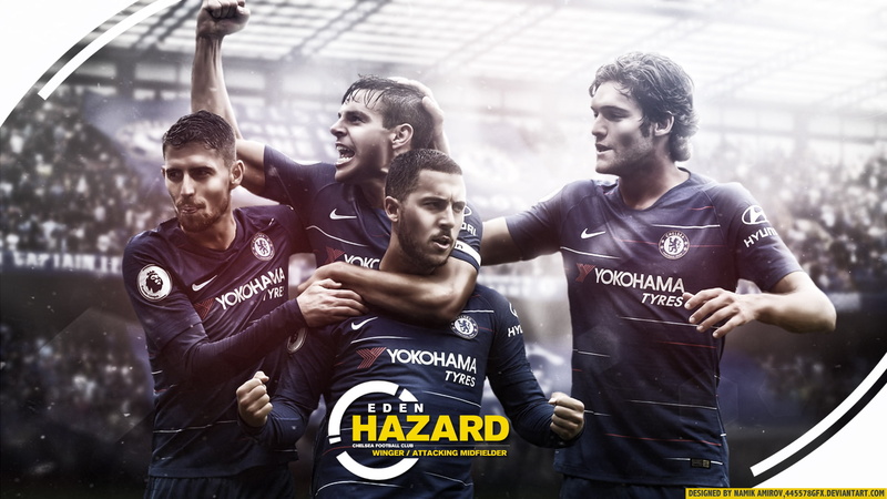 Jorginho, Marcos Alonso, Soccer, 1080P, Eden Hazard, César Azpilicueta, Chelsea F.C.