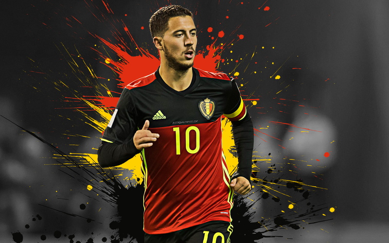 Belgian, Soccer, Eden Hazard, 4K