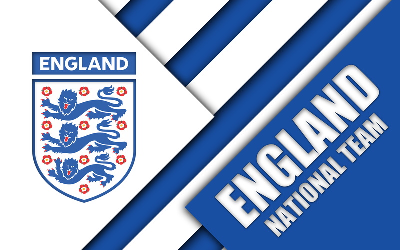 Logo, England National Football Team, 4K, Emblem, England, Soccer