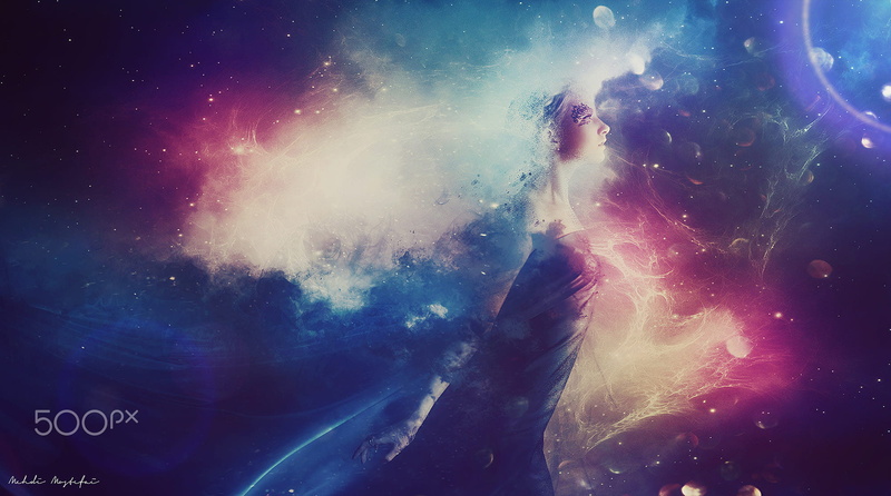nature, creativity, star - space, sky, no people, blue, illuminated, space, star field, outdoors, astronomy, dust, multi colored, close-up, Mehdi Mostefaï