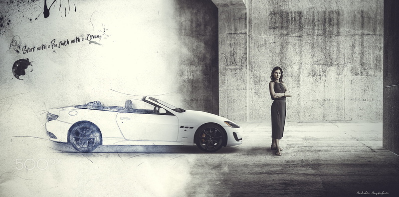 Mehdi Mostefaï, sports car, 1080P, communication, young adult, stationary, car, motor vehicle, adult, mode of transportation, transportation, one person