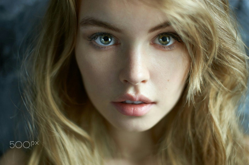 looking at viewer, beauty, front view, Anastasia Scheglova, young women, human body part, human face, depression - sadness, young adult, looking at camera