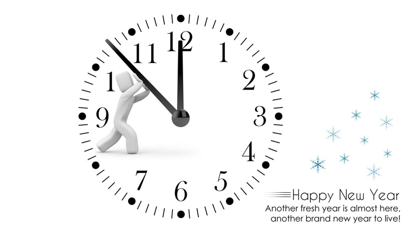 background, 3d and abstract, abstract, new, happy, clock, 1080P, year, new year