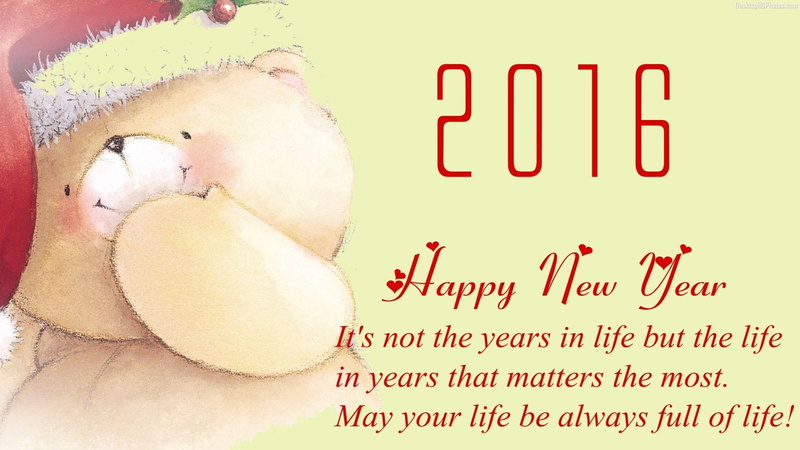 1080P, Teddy Bear, New Year, Holiday, New Year 2016