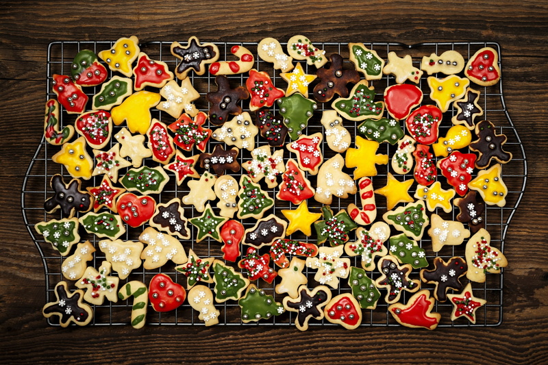 indoors, 1080P, food, Christmas, variation, large group of objects, fruit, indulgence, digital, New Year, still life, food and drink, Xmas