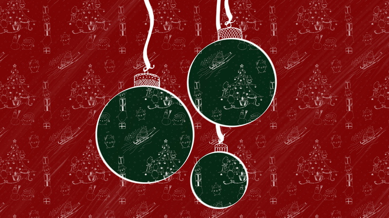 pattern, Christmas, Natalia Szendzielorz, Designed by, 2K, texture, Xmas, balls, Merry, 2016, decoration, New Year