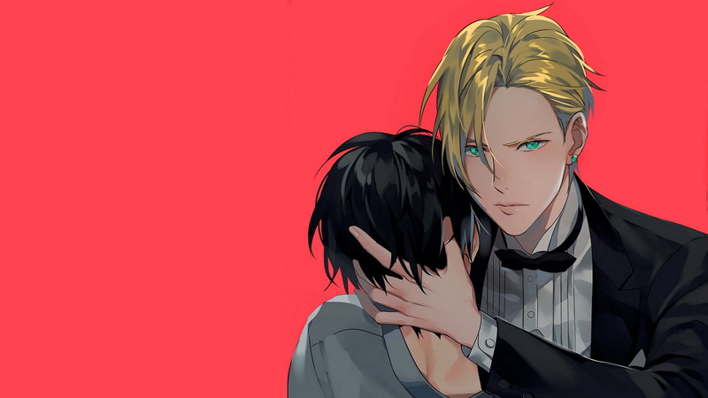 Ash Lynx, Eiji Okumura, anime boys, BANANA FISH, 1080P
