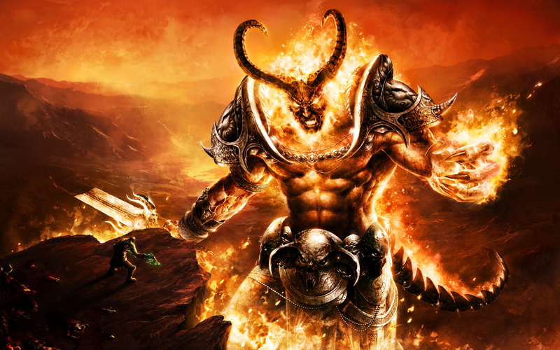 artwork, video, Fire, wow, world, hd, art, 2K, sargeras, warcraft, games