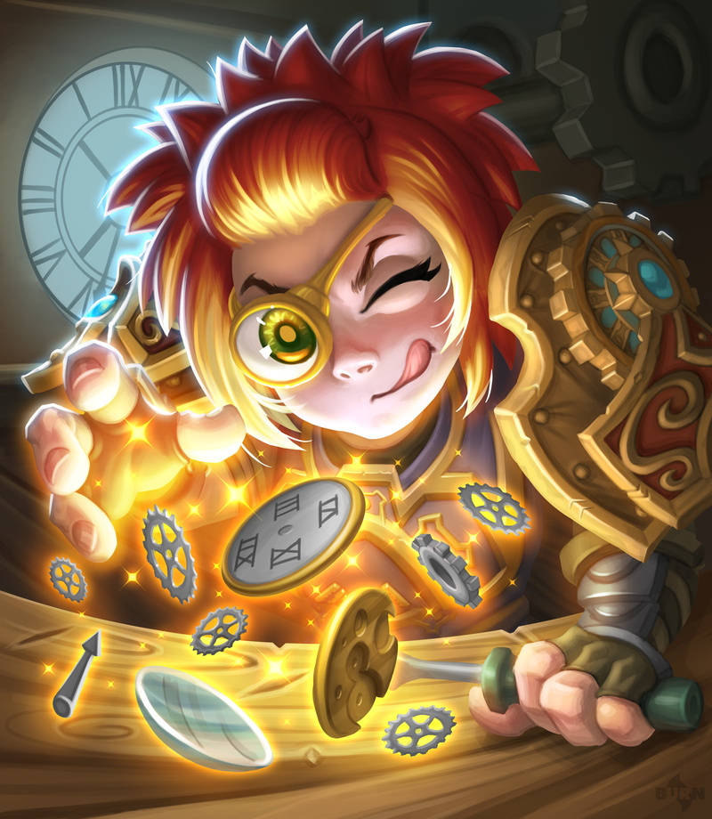 number, text, representation, clock, table, Hearthstone: Heroes of Warcraft, alarm clock, art and craft, male likeness, illuminated, multi colored, Hearthstone