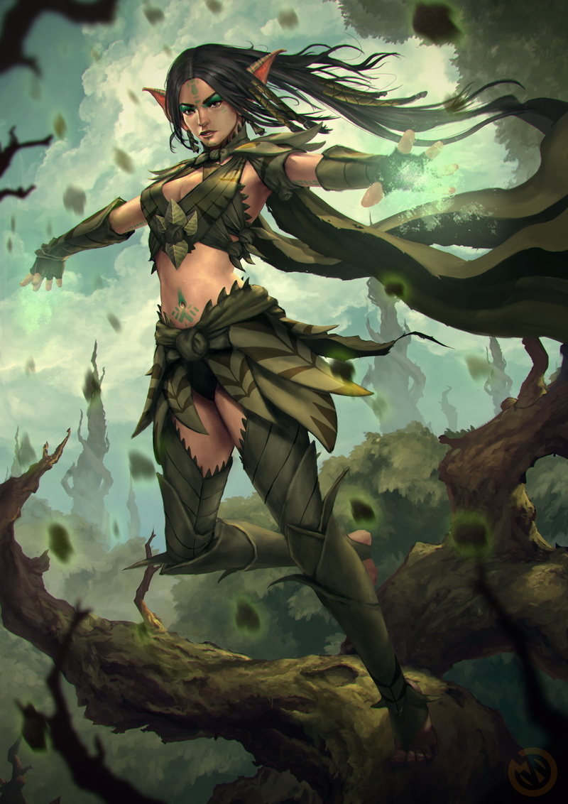 Druids, 2K, elves, fantasy Art
