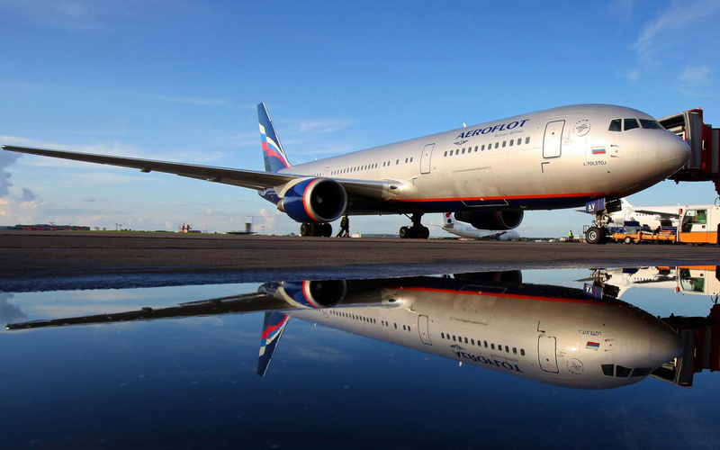 airplane, gray, boeing, 1920x1200, aeroflot, boeing 767, blue, 1080P, aircraft
