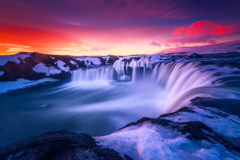 waterfall, Iceland, 1080P, landscape, nature