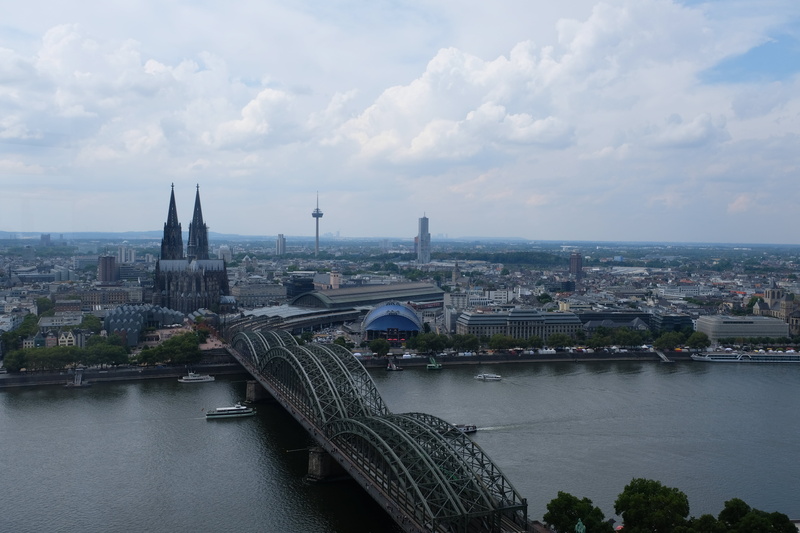 architecture, cityscape, cathedral, built structure, sky, 5K, arch bridge, bridge, connection, Rhein, Cologne, skyscraper, no people, water, city, river