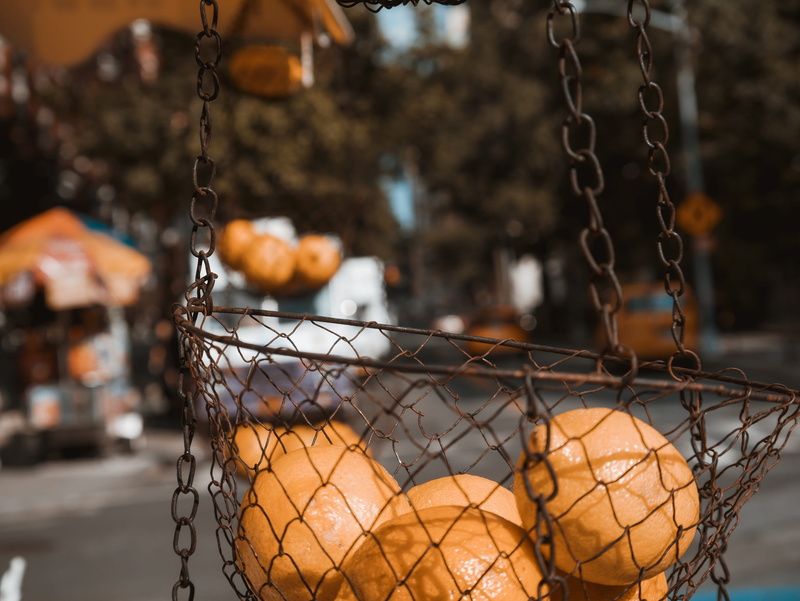 4K, no people, lemon, hanging, metal, nyc, focus on foreground, street fair, new york, barrier, united states, boundary, greenwich village, close-up, nature