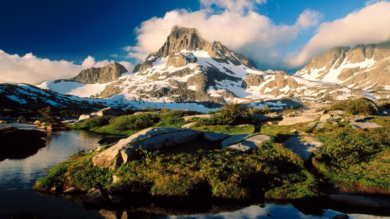 banner, mountains, adams, 1080P, peak, california, ansel