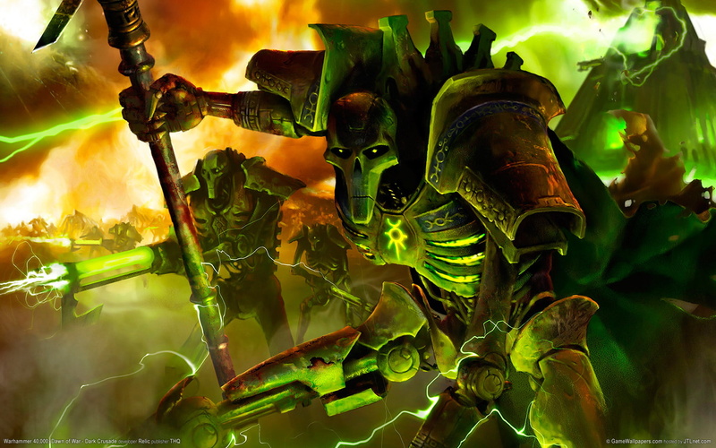 game, Warhammer 40000, green color, selective focus, illustration, dark, art and craft, focus on foreground, no people, plant, creativity, Necrons, nature