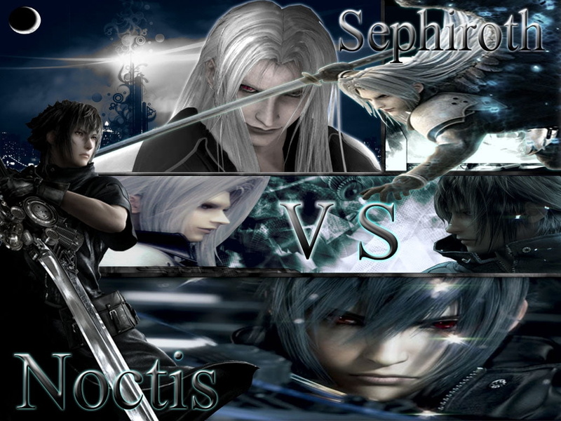 final, ffviii, fighting, City, anime, Final Fantasy, ffvii, hd, crove over, fantasy, vs, crove, art, noctis, 480P, sephiroth