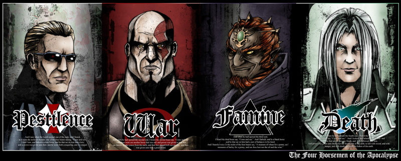Ganondorf, albert, wesker, kratos, 1080P, hd, video, art, games, sephiroth, x
