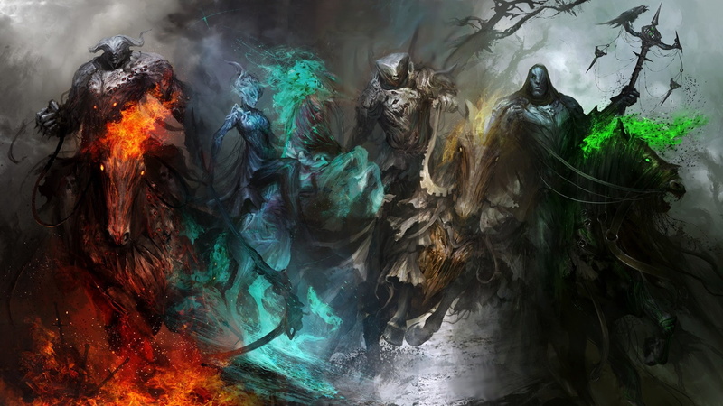 artwork, 1080P, fantasy Art, Four Horsemen Of The Apocalypse