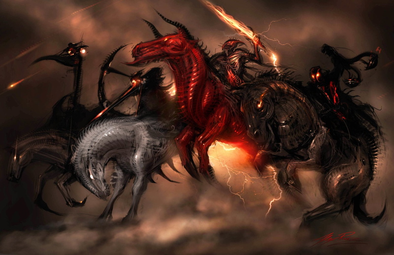 Dark, 1080P, Four Horsemen of the Apocalypse, Occult