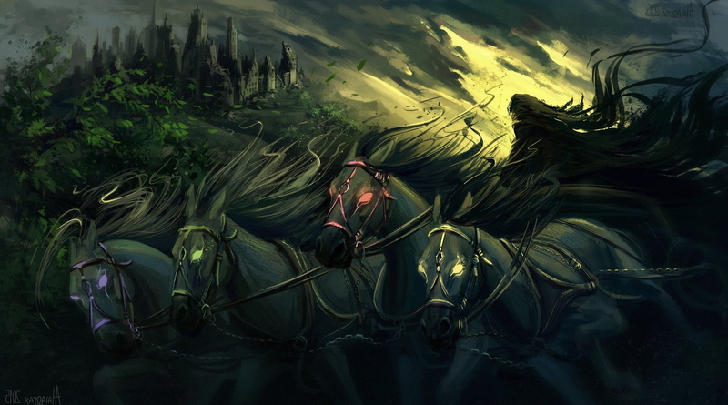 Four Horsemen Of The Apocalypse, horse, 2K, death, fantasy Art, artwork, grim reaper