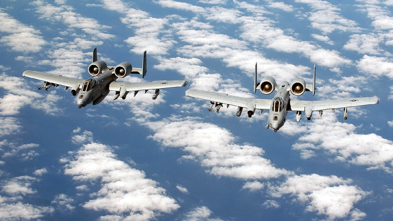1080P, air force, A-10 Thunderbolt, jet fighter, military