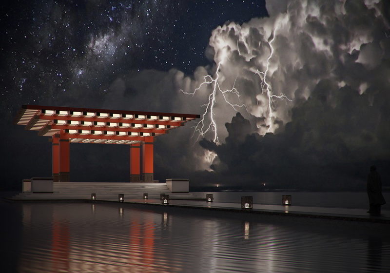 Chinese architecture, 4K, China 2098
