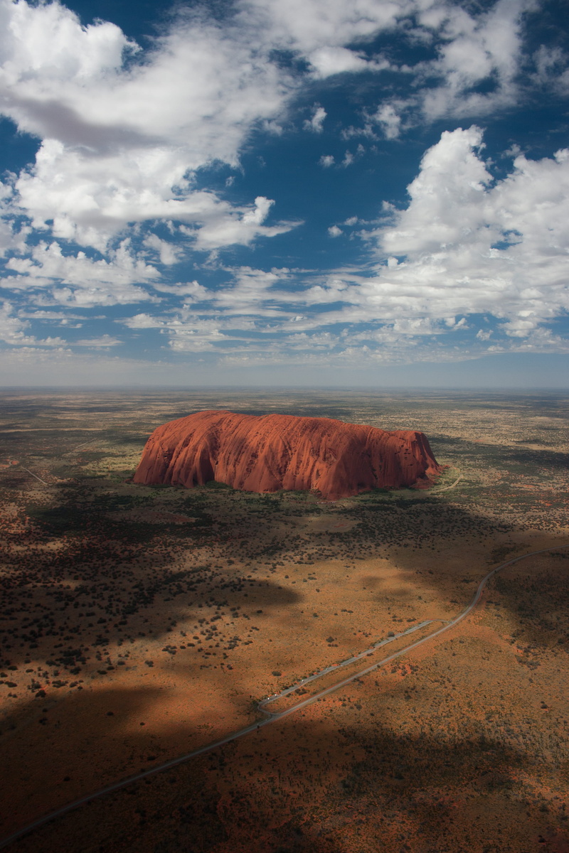 tranquility, australia, domestic animals, nature, land, idyllic, environment, ayers rock, outdoors, mammal, cloud - sky, field, non-urban scene, sky, arid climate