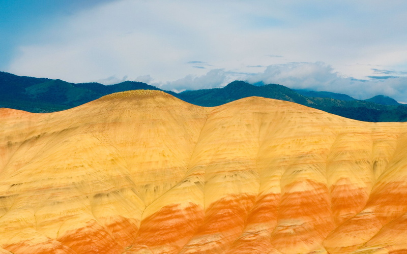 forest, clouds, sandstone, landscape, mountains, 1080P