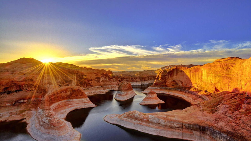 reservoir, phone, 1080P, desktop, powell, lake, colorado, states, united, android, river, utah, arizona