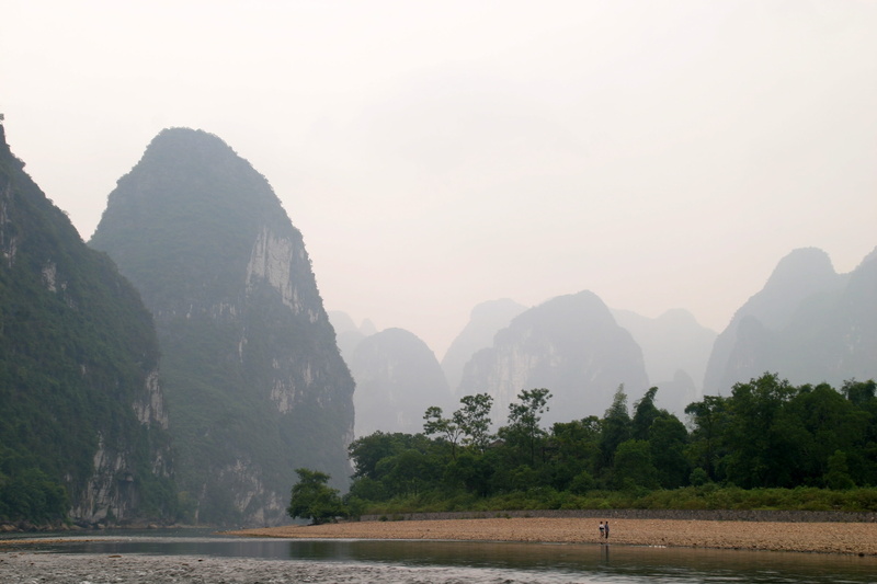 outdoors, no people, 2K, scenics - nature, non-urban scene, tranquil scene, tree, plant, Guilin, Landscape, sky, agriculture, water, formation, mountain peak