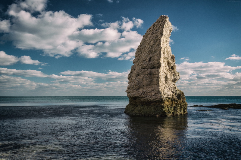 Jurassic Coast, 4k, rocks, clouds, 4K, Dorset, 5k, England