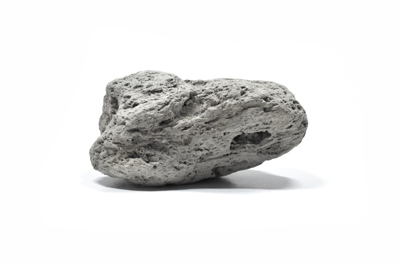 mineral, copy space, platinum, 5K, white background, stone - object, still life, grey, solid, rock - object, healthy eating, vulcain rock, no people, studio shot