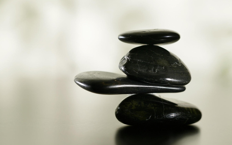 rock, pebble, black, macro, bw, stones, nature, zen, 720P, hd