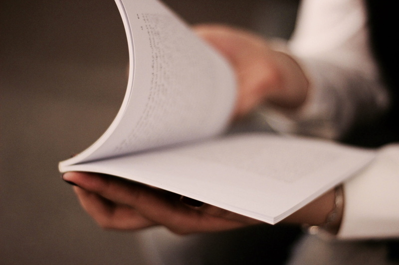 adult, person, reading, writing, book, publication, hand, text, selective focus, white, neat, indoors, paper, opening, holding, occupation, close-up, document