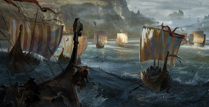 environment, water, outdoors, For Honor, Video Game, destruction, environmental issues, 1080P, Viking, transportation, architecture, fishing net, sea