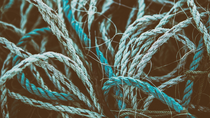 textured, Tangled, connection, close-up, indoors, no people, thread, texture, fishing net, 4K, full frame, rope, complexity, fishing industry, fiber, string