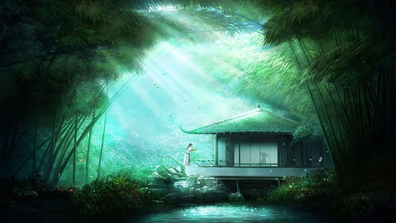 building exterior, no people, mmo, green color, building, hero, warrior, 720P, tree, nature, samurai, day, built structure, Fighting, action, kung, online