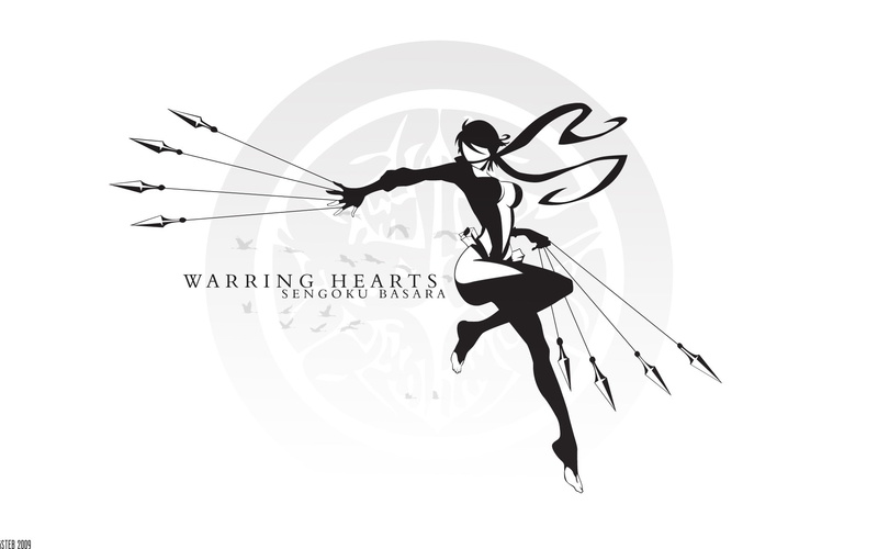 gesturing, one person, Sengoku Basara, text, high angle view, indoors, anime, art and craft, standing, lifestyles, technology, studio shot, white background