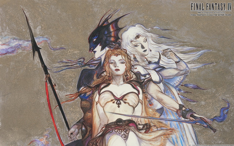 1080P, Rosa Joanna Farrell, Cecil Harvey, Final Fantasy, Final Fantasy IV, Kain Highwind