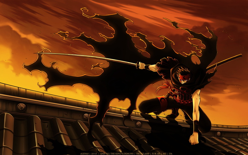 arts culture and entertainment, tsubasa reservoir chronicle, backgrounds, katana, creativity, low angle view, architecture, transportation, swordsman