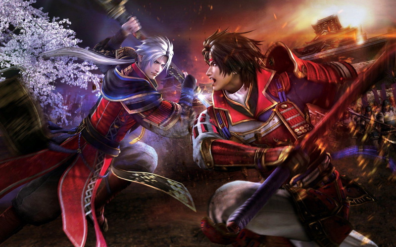 samurai warriors 4, warriors, two, swordsman, game, samurai, samurai warriors, 1920x1200, 1080P, illustration