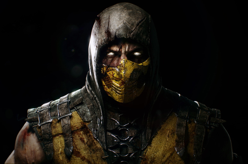 Mortal Kombat X, 4K, Scorpion (character), Mortal Kombat, face, video games